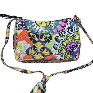 Vera Bradley Crossbody Rio Multi Color Spring Summer Zip Closure One Side Pocket